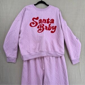 Grayson Threads Santa Baby Kids Pajamas - Pink and Red